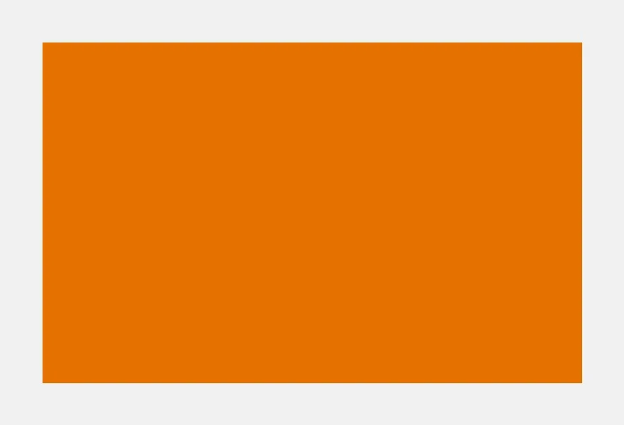 A bright orange swatch on a pale gray field.